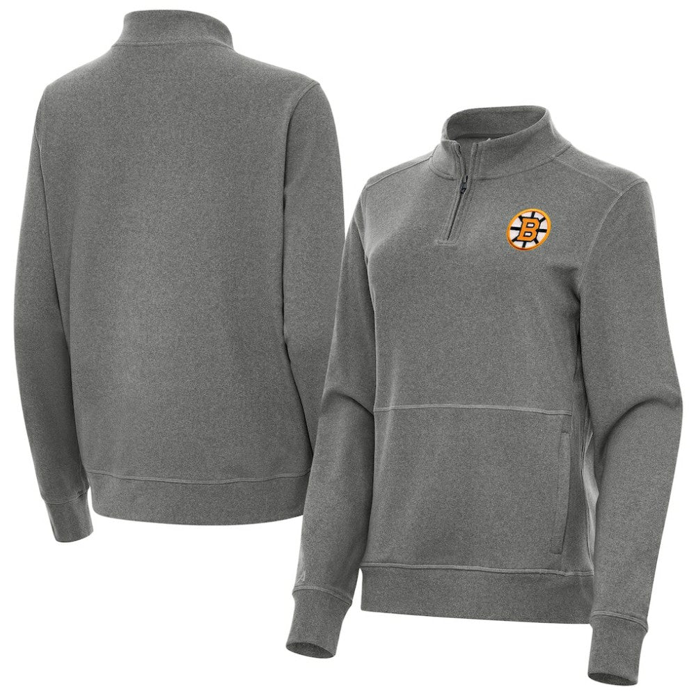 NHL Boston Bruins Antigua Women's Crush Quarter-Zip Pullover