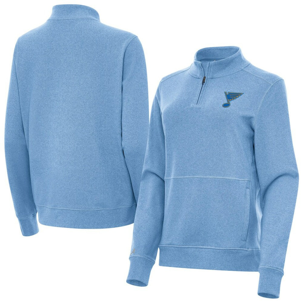 NHL St. Louis Blues Antigua Women's Crush Quarter-Zip Pullover