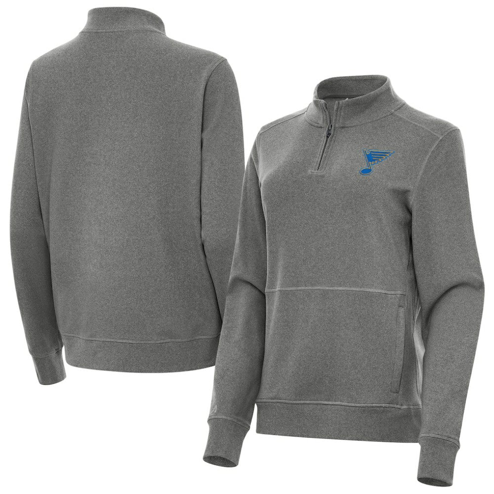 NHL St. Louis Blues Antigua Women's Crush Quarter-Zip Pullover