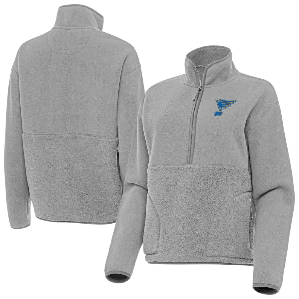 NHL St. Louis Blues Antigua Women's Figure Half-Zip Pullover