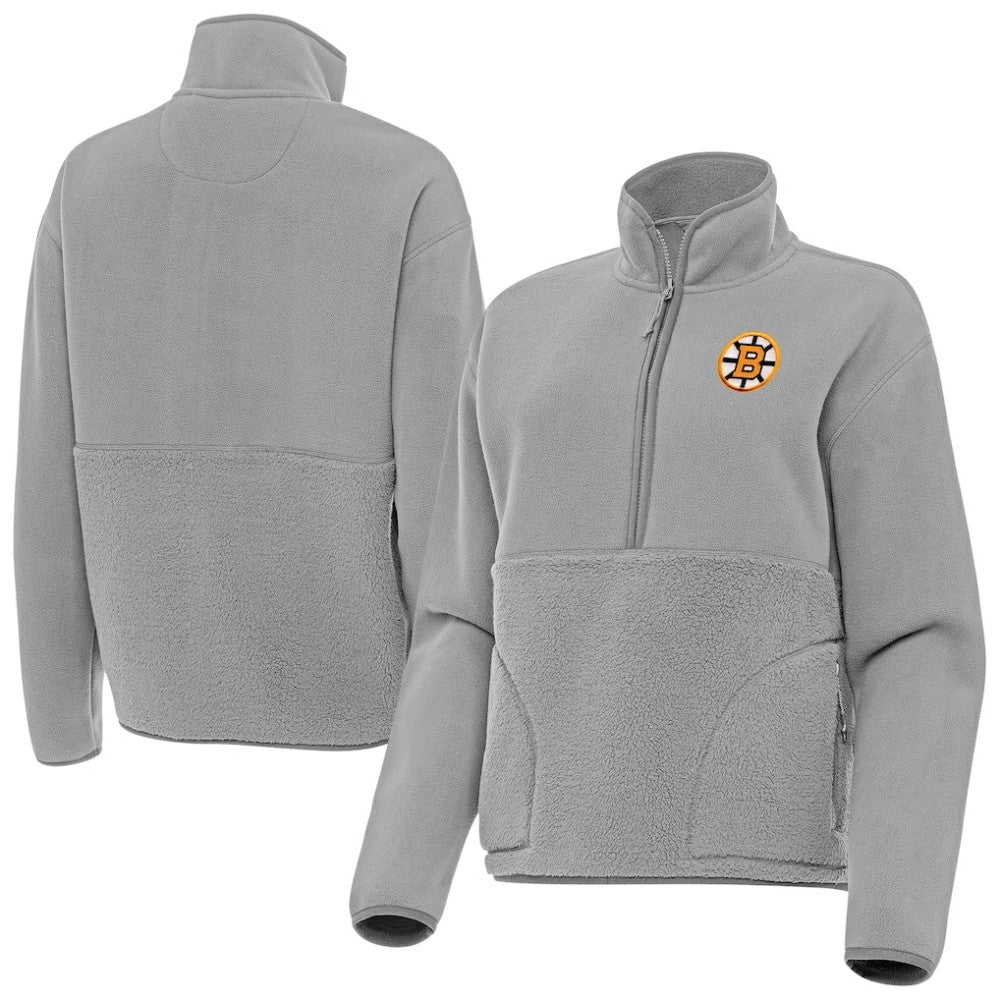 NHL Boston Bruins Antigua Women's Figure Half-Zip Pullover