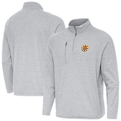 NHL Boston Bruins Antigua Certain Tri-Blend Quarter-Zip Top