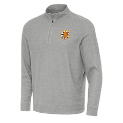 NHL Boston Bruins Antigua Subtle Quarter-Zip Sweatshirt