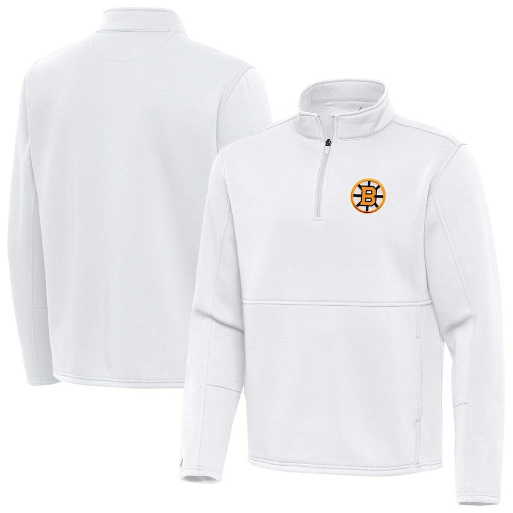 NHL Boston Bruins Antigua Twist Quarter-Zip Pullover Jacket