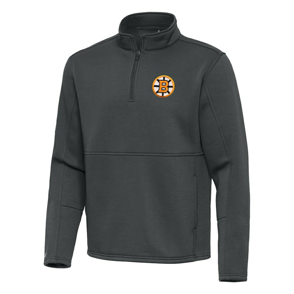 NHL Boston Bruins Antigua Twist Quarter-Zip Pullover Jacket