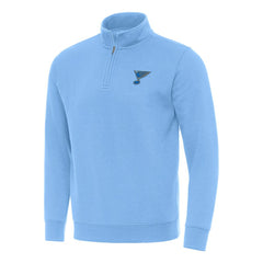 NHL St. Louis Blues Antigua Victory Quarter-Zip Pullover Top