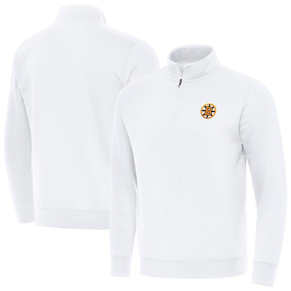 NHL Boston Bruins Antigua Victory Quarter-Zip Pullover Top