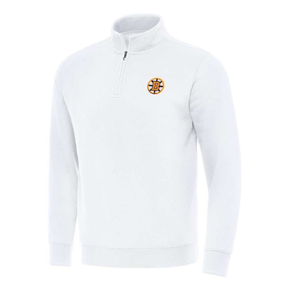NHL Boston Bruins Antigua Victory Quarter-Zip Pullover Top