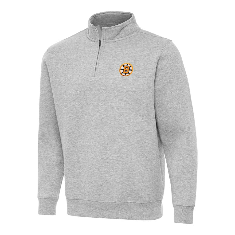 NHL Boston Bruins Antigua Victory Quarter-Zip Pullover Top