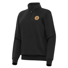 NHL Boston Bruins Antigua Women's Victory Quarter-Zip Pullover Top