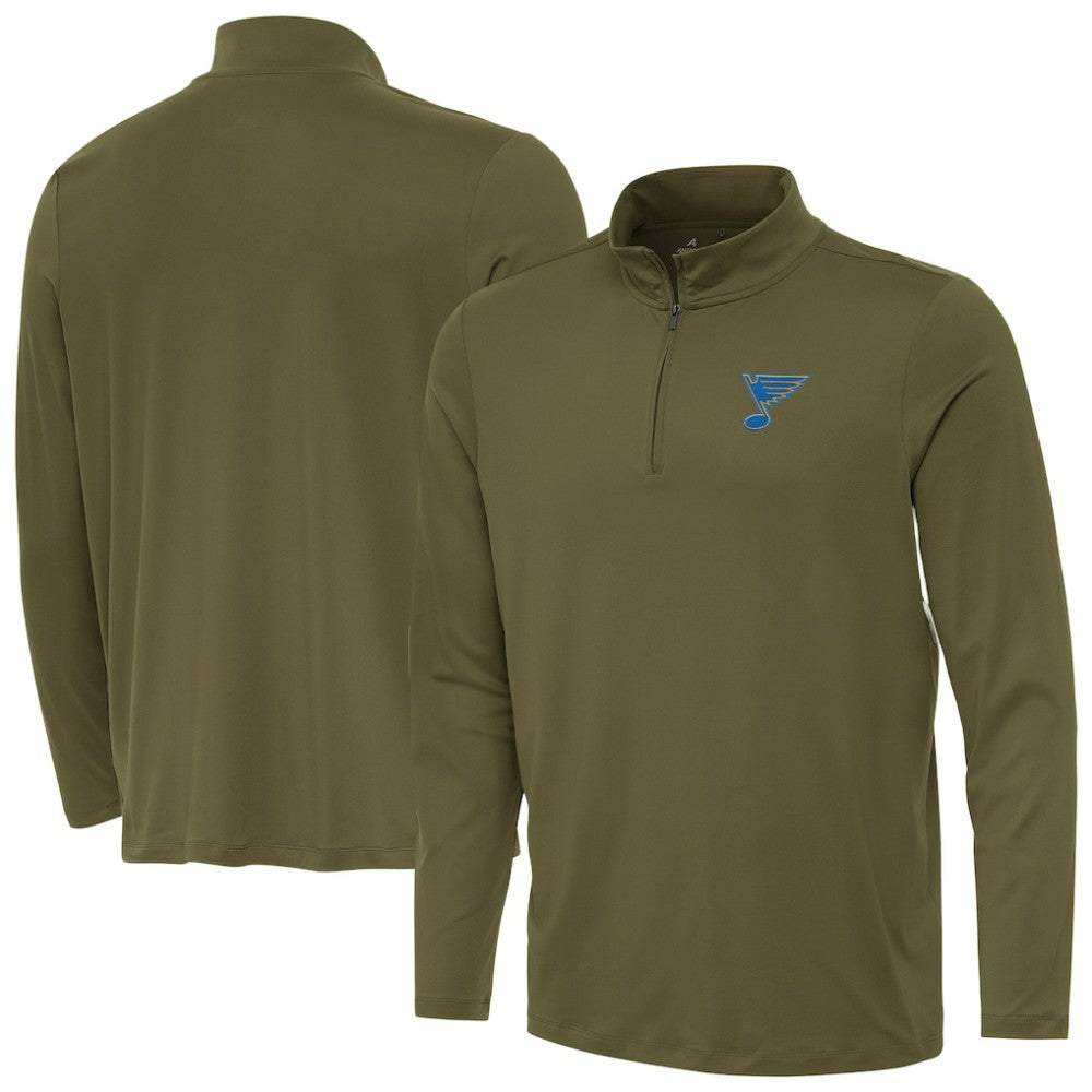 NHL St. Louis Blues Antigua Reprocess Quarter-Zip Pullover