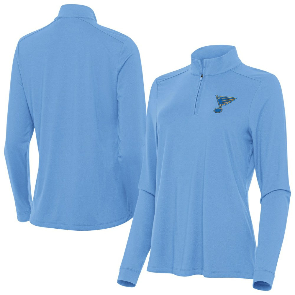 NHL St. Louis Blues Antigua Women's Intent Quarter-Zip Pullover