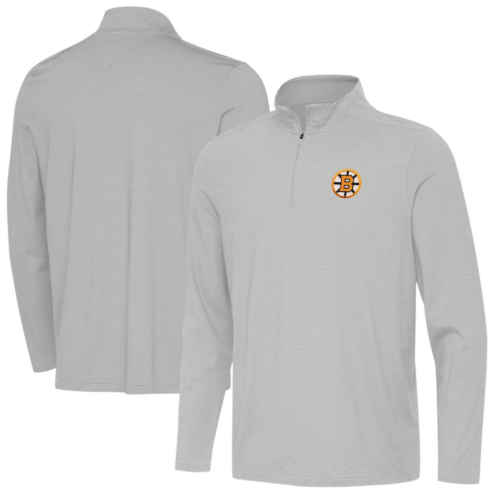 NHL Boston Bruins Antigua Twine Quarter-Zip Pullover