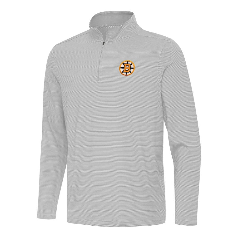 NHL Boston Bruins Antigua Twine Quarter-Zip Pullover