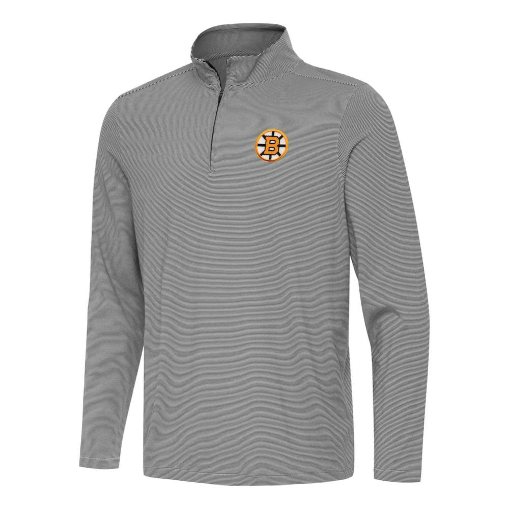 NHL Boston Bruins Antigua Twine Quarter-Zip Pullover