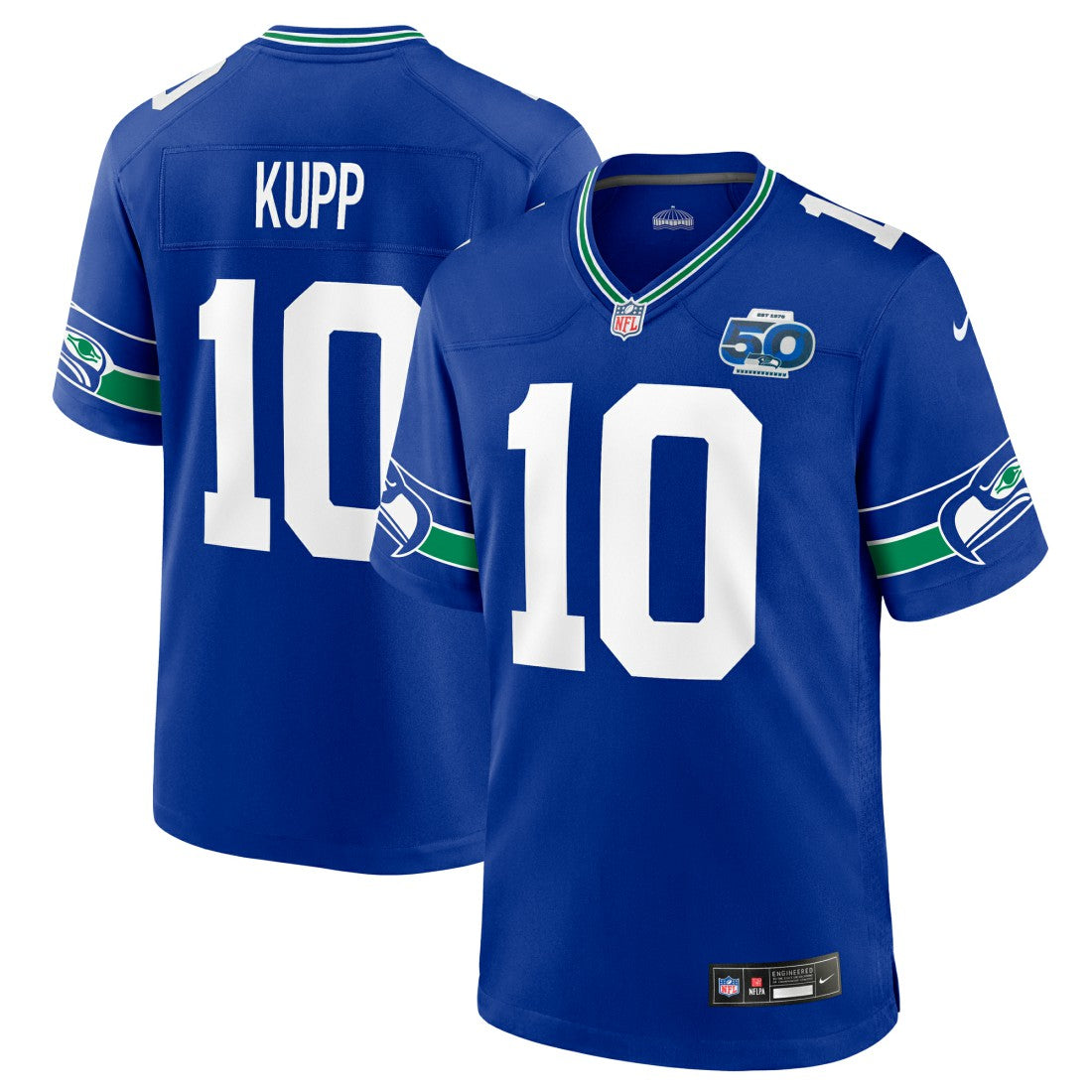 Cooper Kupp  Alternate 50th Season Game Jersey - Seattle Seahawks Jerseys