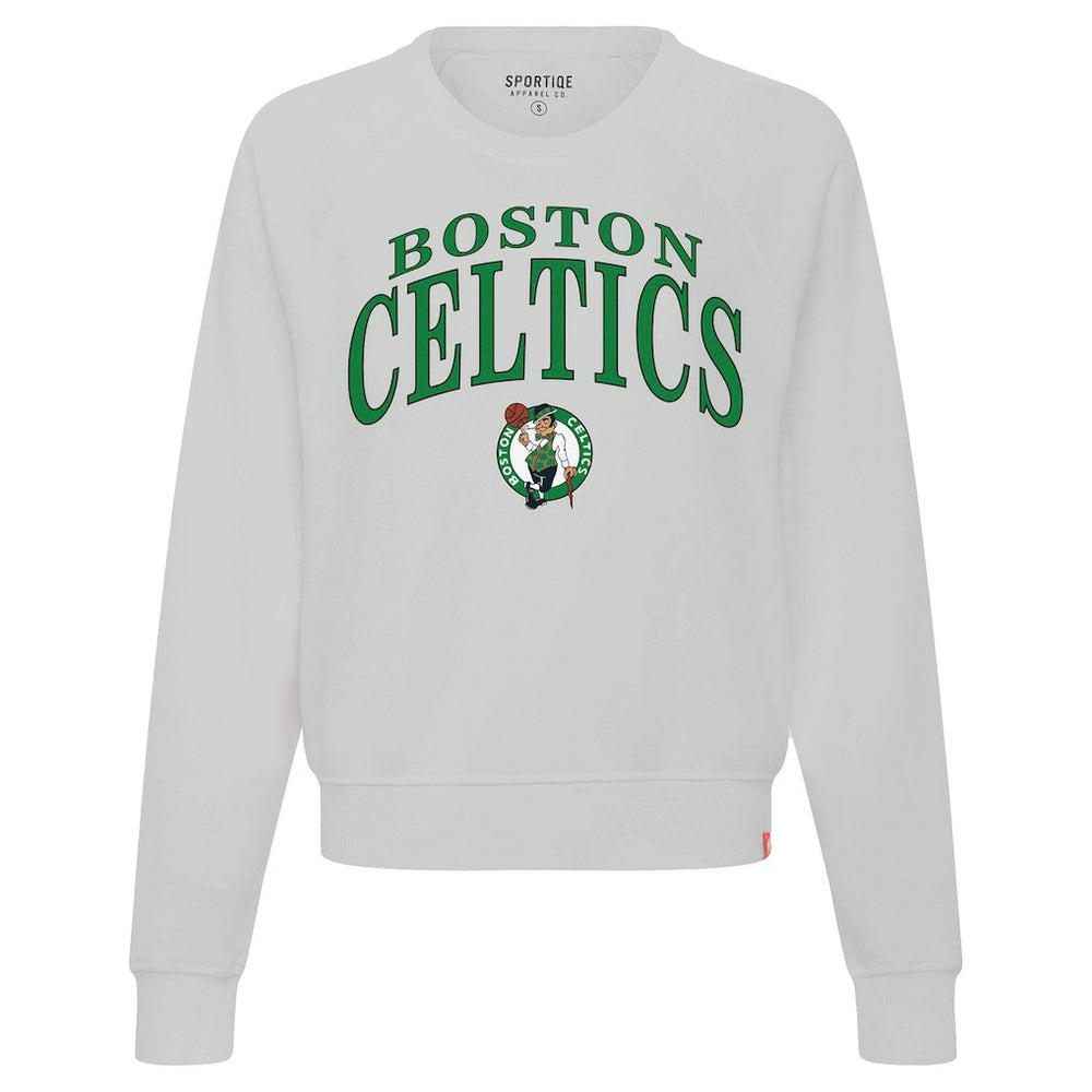 Boston Celtics Sportiqe Women's Genuine Issue Collection Ashlyn Cropped Sweatshirt