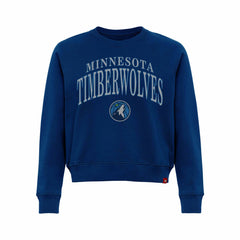 Minnesota Timberwolves Sportiqe Women's Genuine Issue Collection Ashlyn Cropped Sweatshirt
