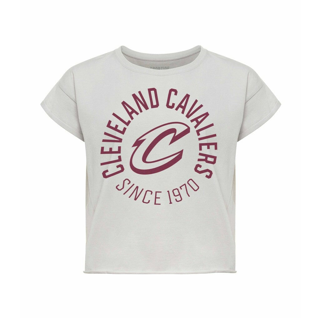 Cleveland Cavaliers Sportiqe Women's Cropped Genuine Issue Collection Alana T-Shirt sale