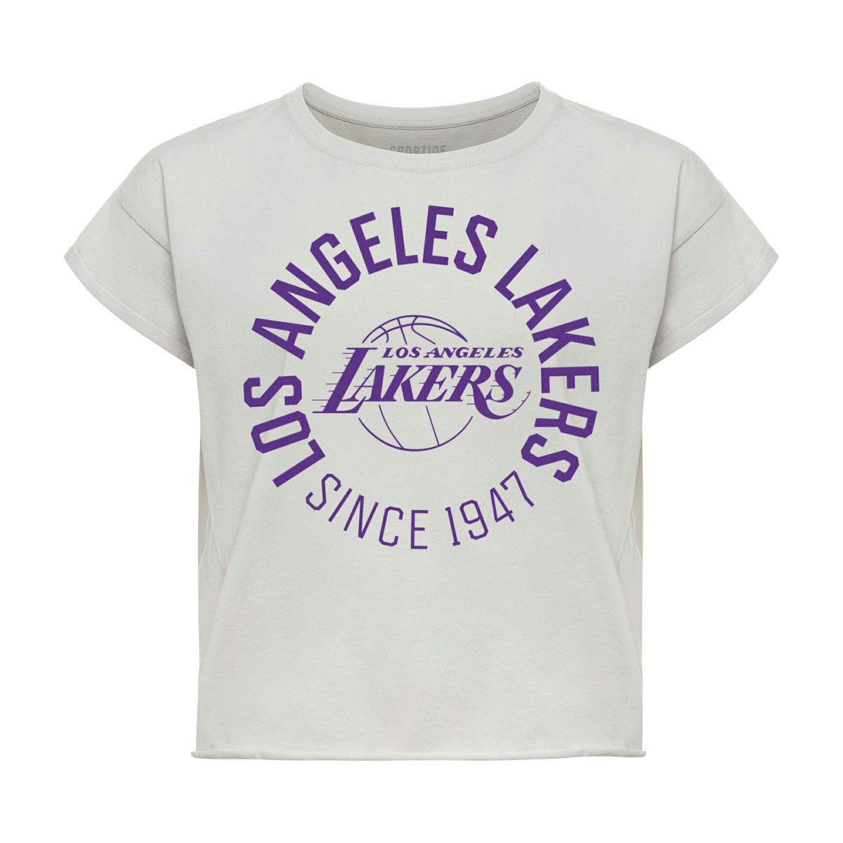 Los Angeles Lakers Sportiqe Women's Cropped Genuine Issue Collection Alana T-Shirt