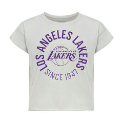 Los Angeles Lakers Sportiqe Women's Cropped Genuine Issue Collection Alana T-Shirt