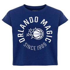 Orlando Magic Sportiqe Women's Cropped Genuine Issue Collection Alana T-Shirt