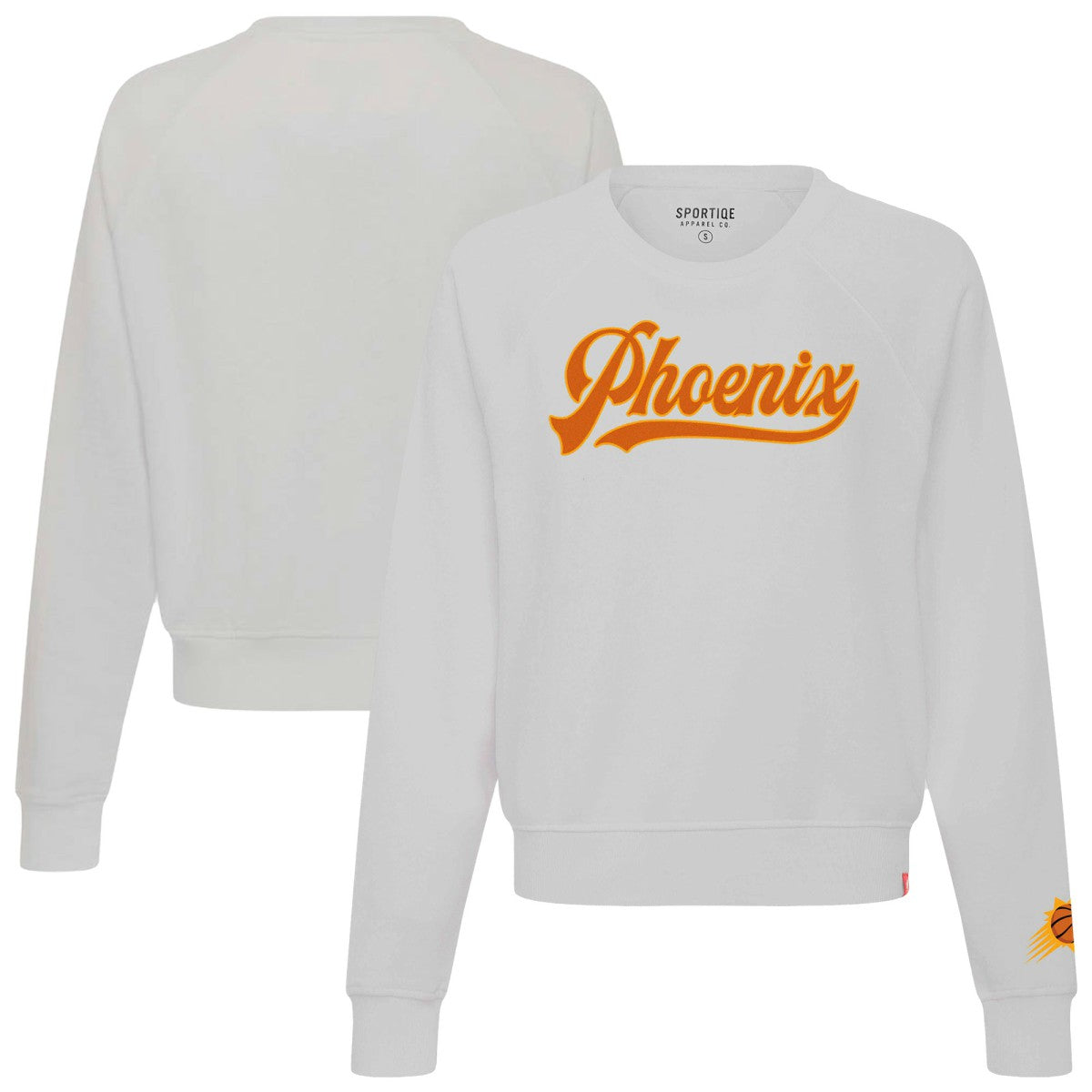 Phoenix Suns Sportiqe Women's Genuine Issue Collection Ashlyn Raglan Sweatshirt