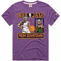 Devin Booker Phoenix Suns Homage Unisex NBA Jam Tri-Blend T-Shirt
