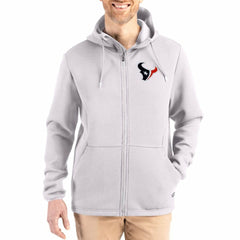 Cutter & Buck Roam Epic Comfort Recycled Full-Zip Hoodie Jacket - Houston Texans Hoodies