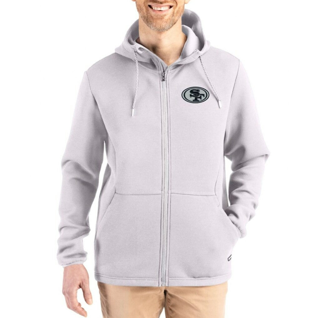 Cutter & Buck Roam Epic Comfort Recycled Full-Zip Hoodie Jacket - San Francisco 49ers Hoodies