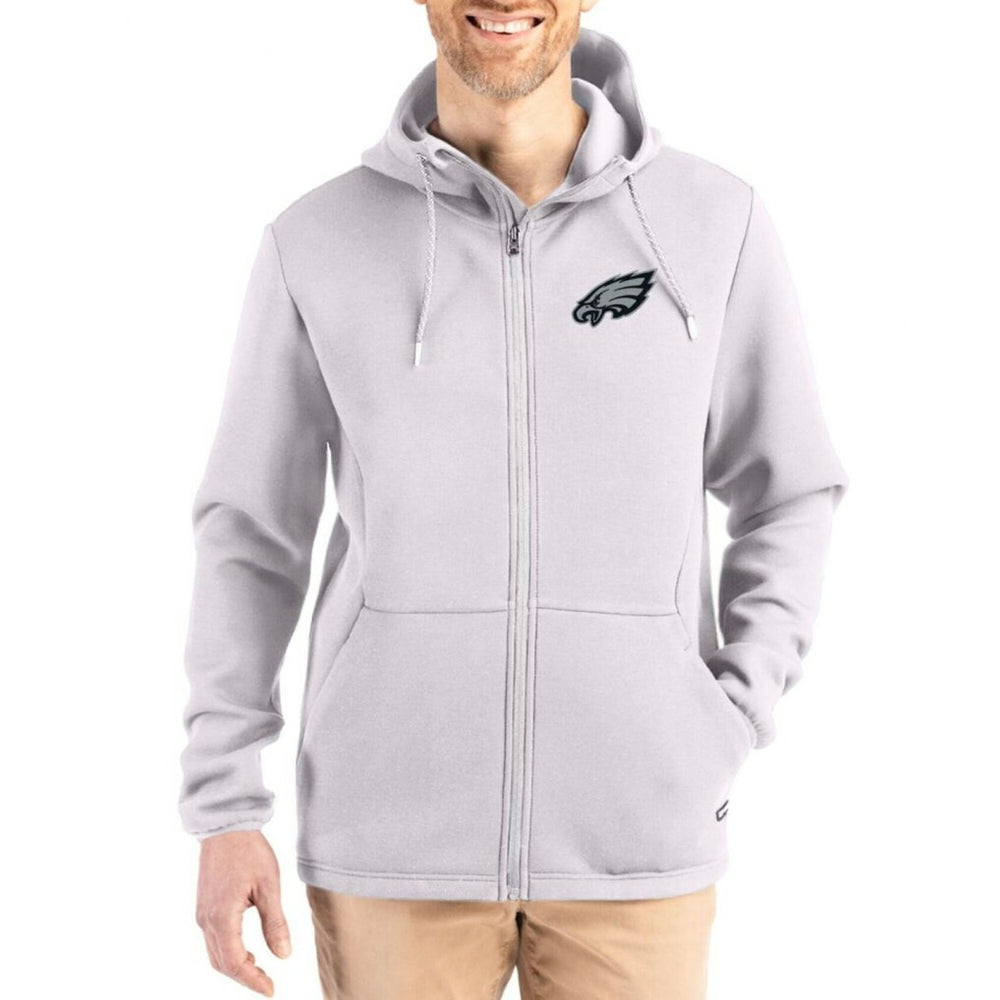Cutter & Buck Roam Epic Comfort Recycled Full-Zip Hoodie Jacket - Philadelphia Eagles Hoodies