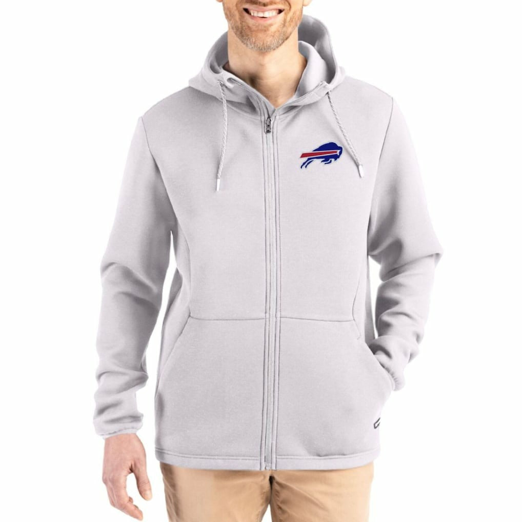 Cutter & Buck Roam Epic Comfort Recycled Full-Zip Hoodie Jacket - Buffalo Bills Hoodies