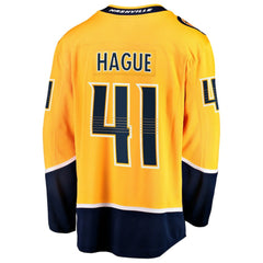 NHL Nicolas Hague Nashville Predators Fanatics Home Breakaway Jersey
