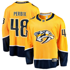 NHL Nick Perbix Nashville Predators Fanatics Home Breakaway Jersey