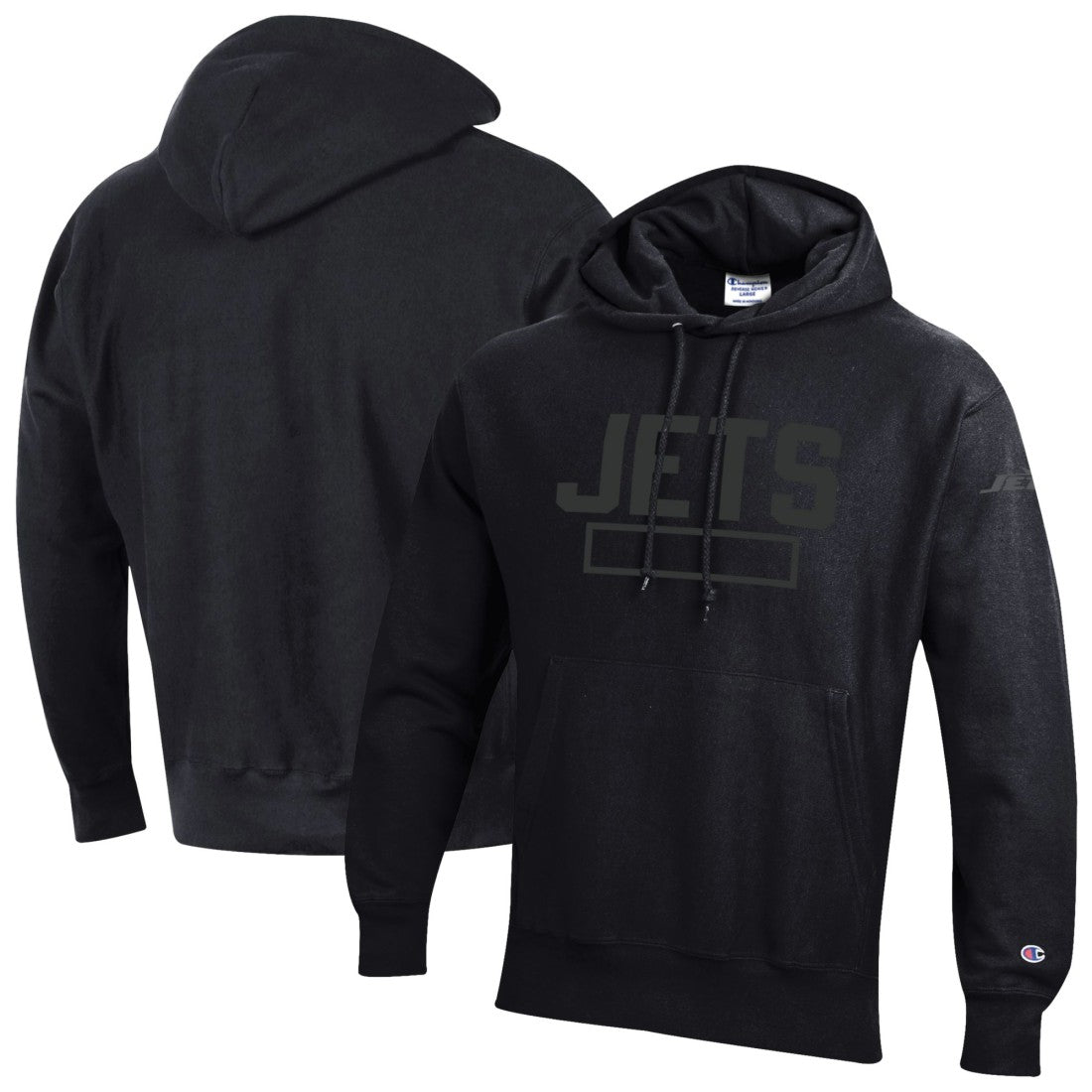 Tonal Reverse Weave Fleece Hoodie - New York Jets Hoodies