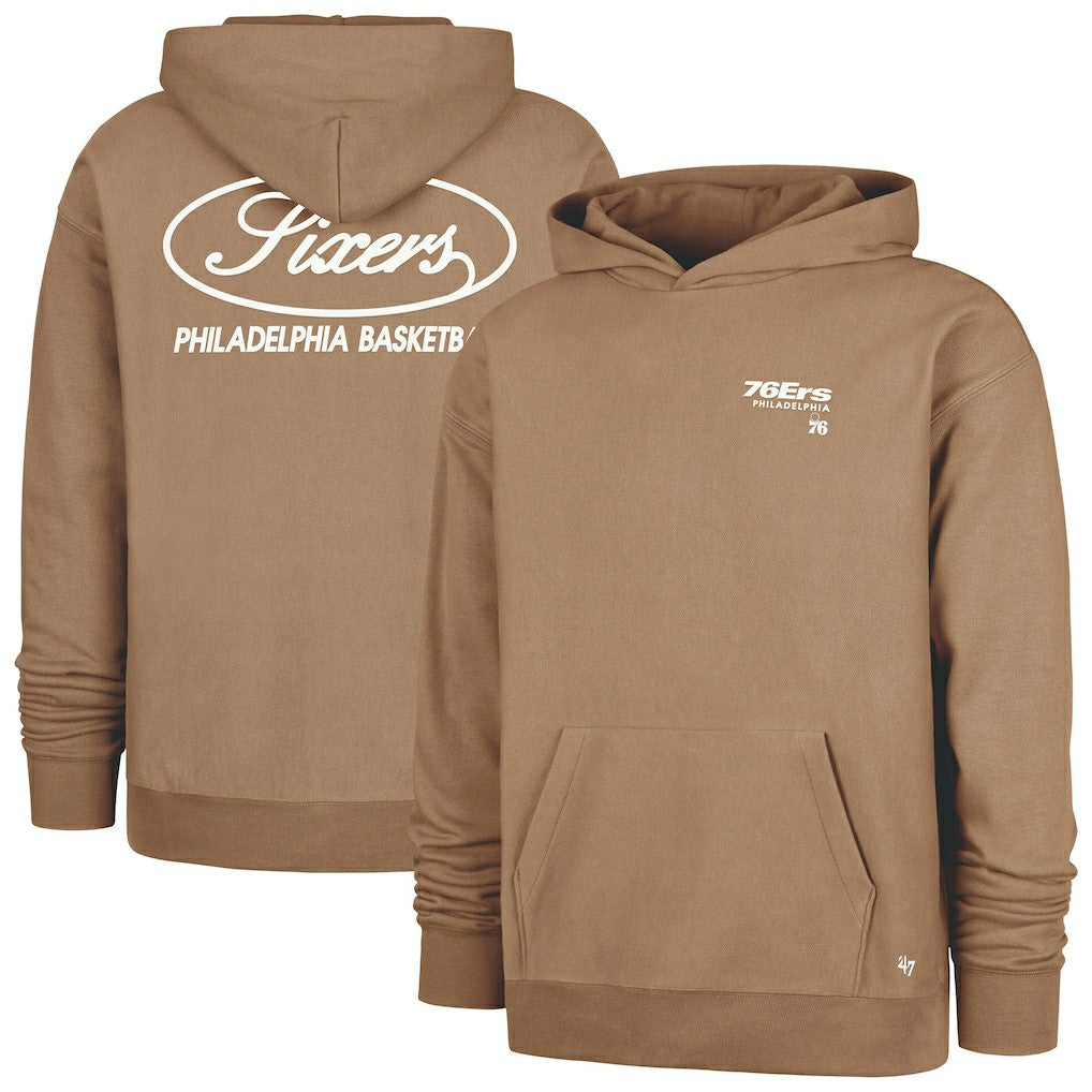47 brand Philadelphia 76ers '47 Triple Double Foundation Premium Hoodie Sweatshirt