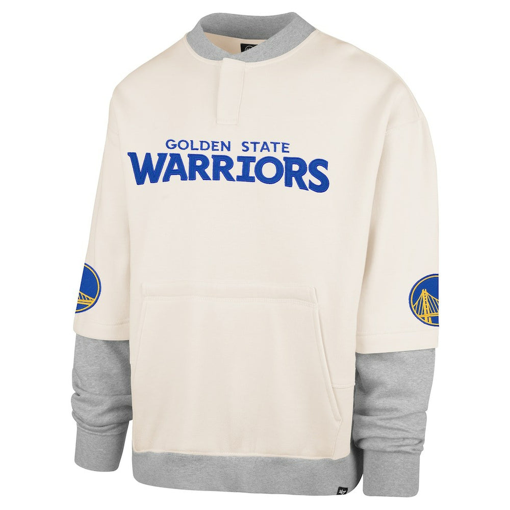 47 brand Golden State Warriors '47 Crossover Collection Trifecta Double Layered Fleece Sweatshirt sale