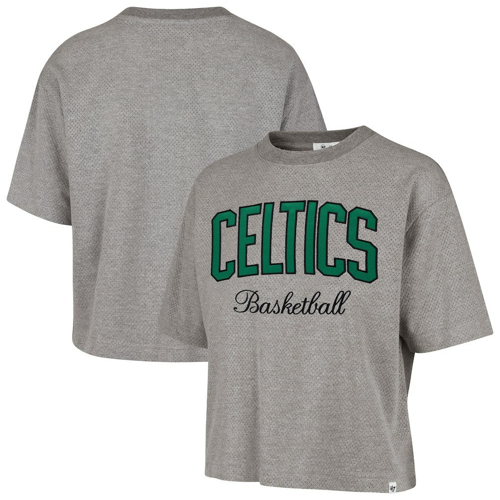 47 brand Boston Celtics '47 Women's Pivot Drop Needle Cropped T-Shirt