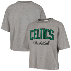 47 brand Boston Celtics '47 Women's Pivot Drop Needle Cropped T-Shirt