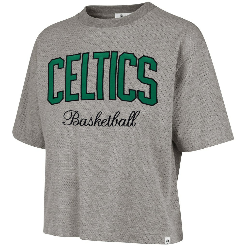 47 brand Boston Celtics '47 Women's Pivot Drop Needle Cropped T-Shirt