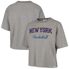 47 brand New York Knicks '47 Women's Pivot Drop Needle Cropped T-Shirt
