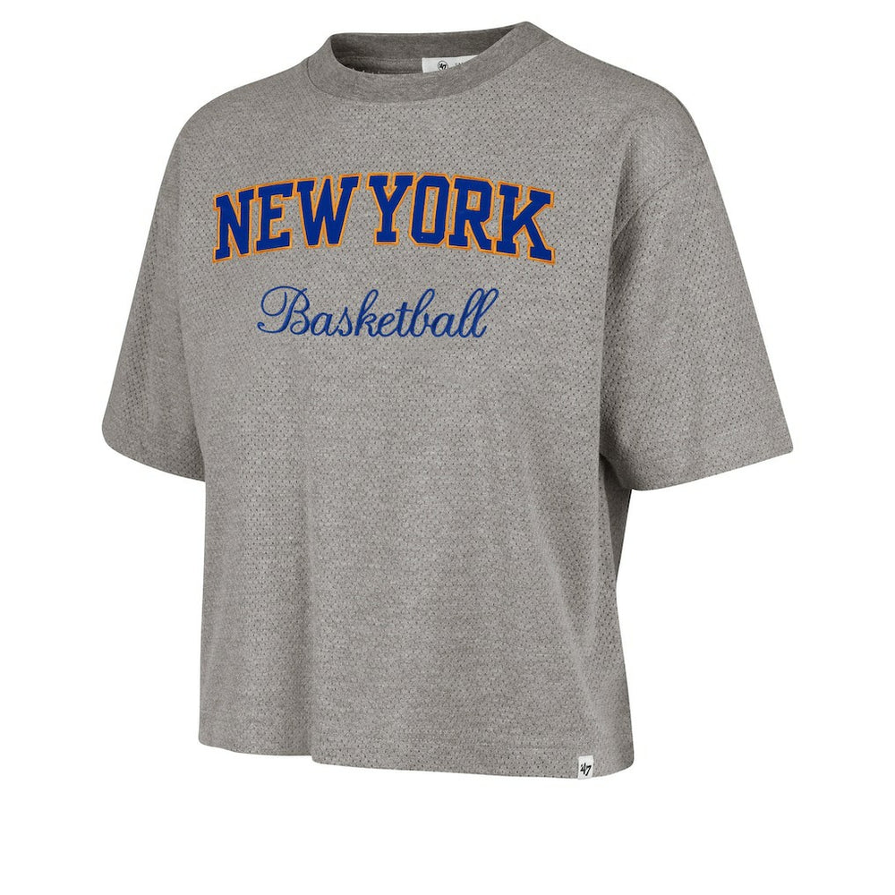 47 brand New York Knicks '47 Women's Pivot Drop Needle Cropped T-Shirt