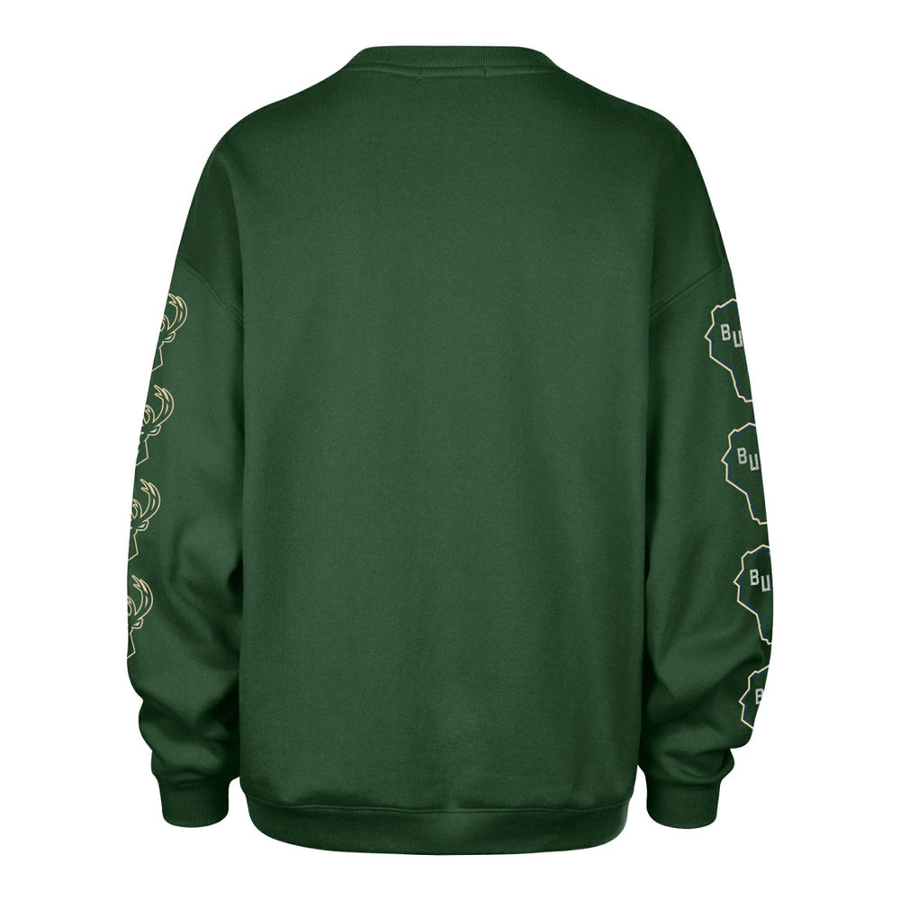 47 brand Milwaukee Bucks '47 Women's Go Big Oversized Sweatshirt