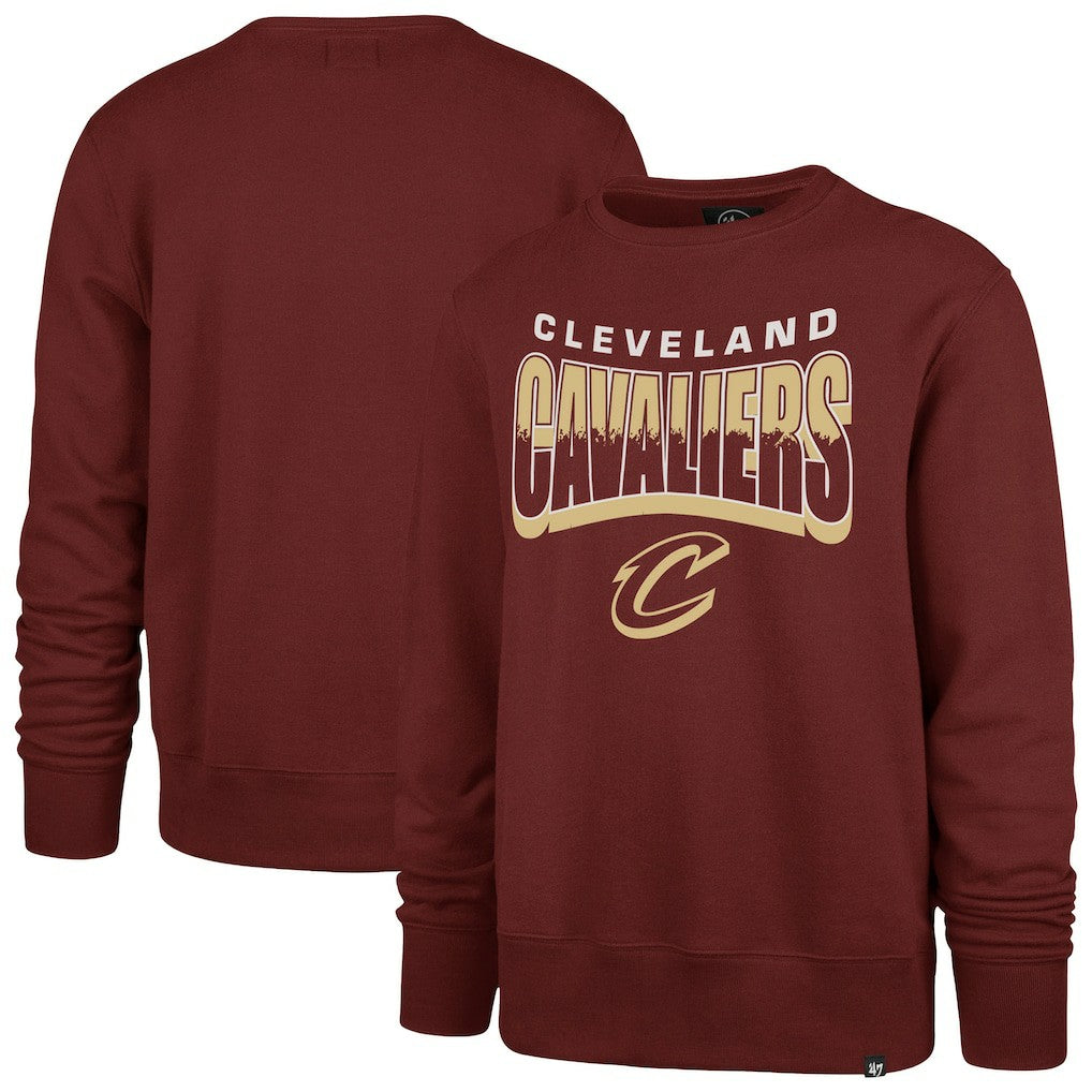 47 brand Cleveland Cavaliers '47 Unisex Brush By Headline Crewneck Sweatshirt sale