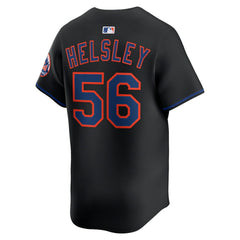 Black Ryan Helsley New York Mets Nike Alternate Limited Player Jersey