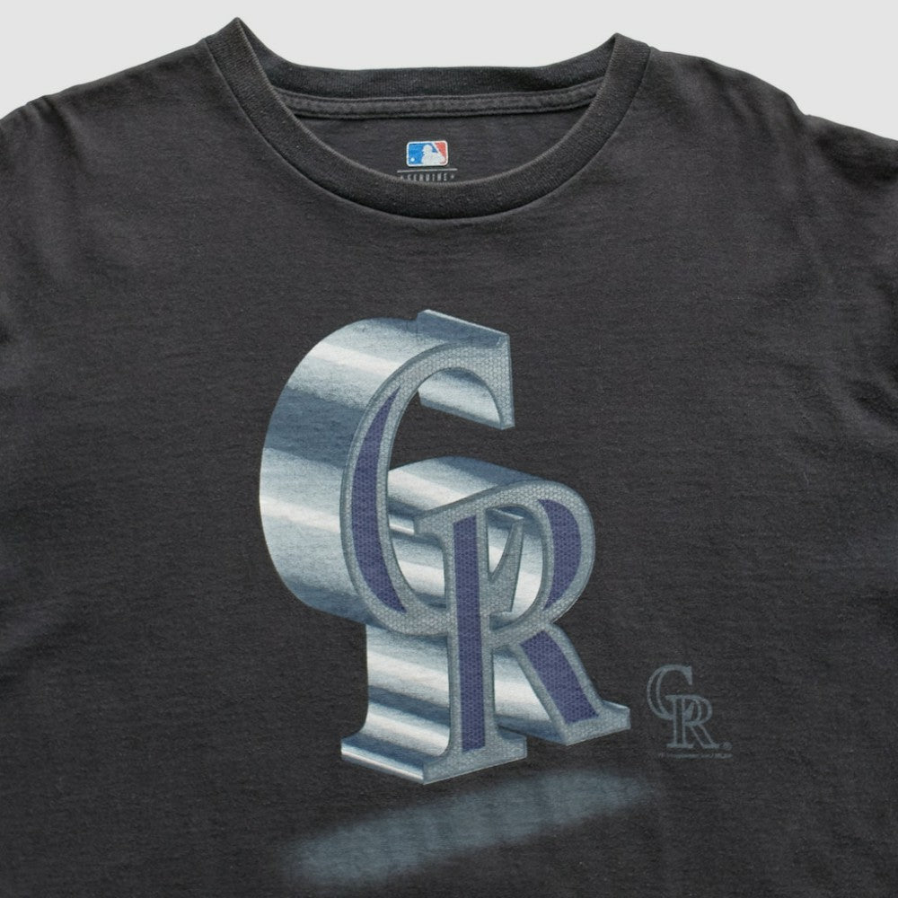 Black Colorado Rockies 2000s T-Shirt