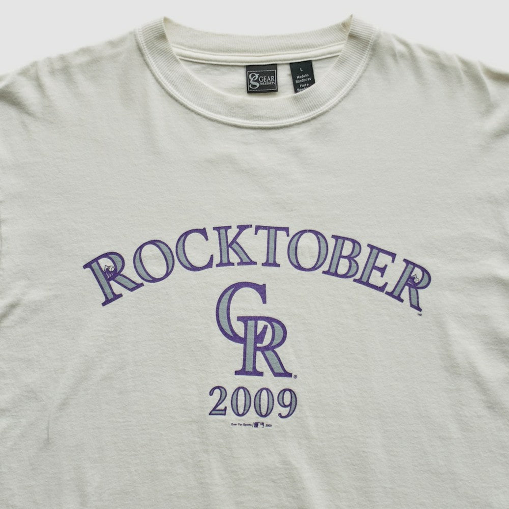 White Colorado Rockies Gear 2009 T-Shirt