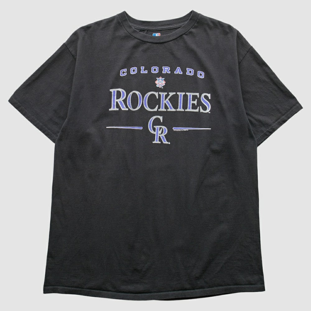 Black Colorado Rockies 2000s T-Shirt