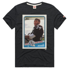 Bo Jackson  Homage Unisex NFL Topps Trading Card Tri-Blend T-Shirt - Las Vegas Raiders T-shirts