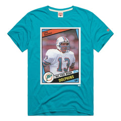 Dan Marino  Homage Unisex NFL Topps Trading Card Tri-Blend T-Shirt - Miami Dolphins T-shirts